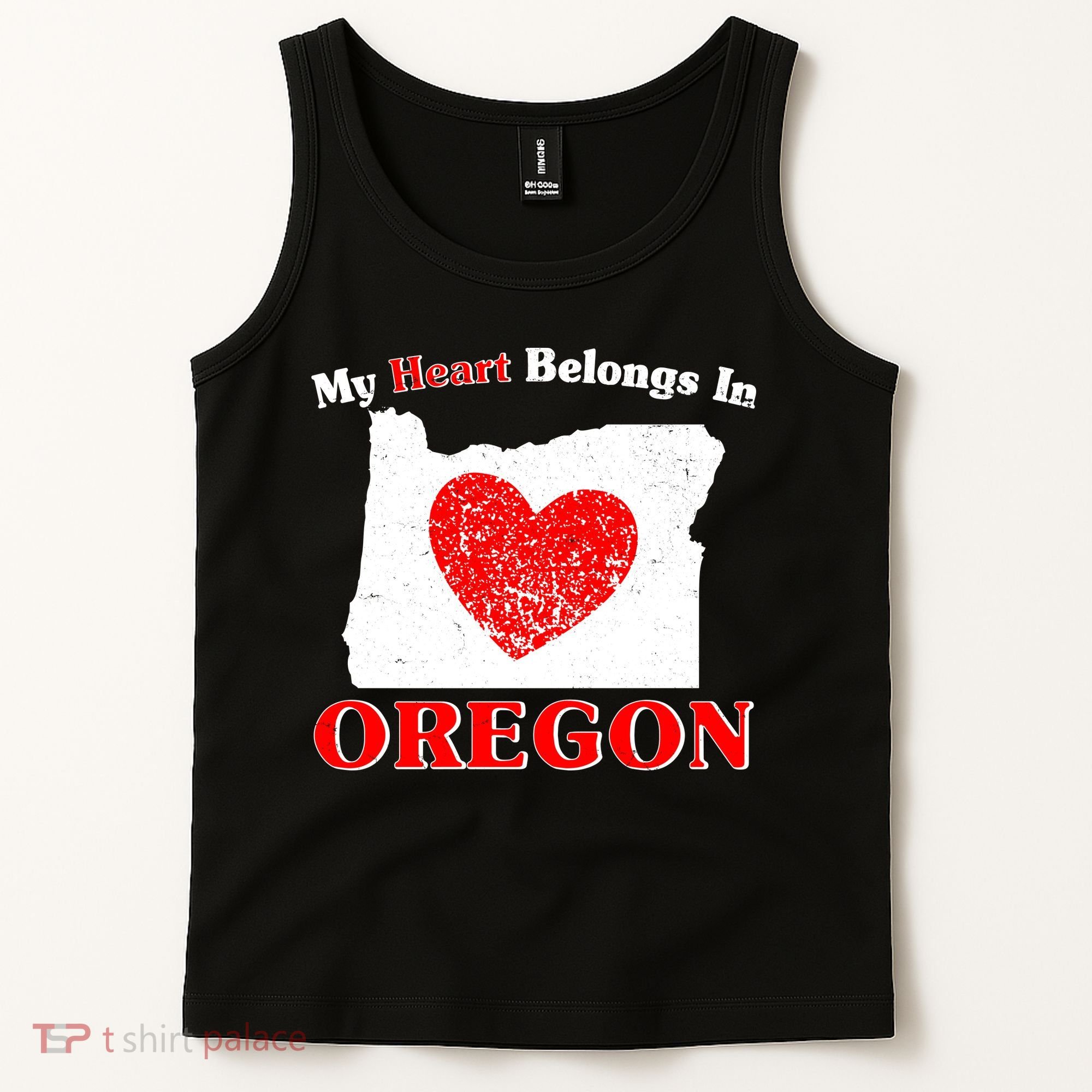 My Heart Belongs In Oregon Tank Top