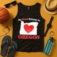 My Heart Belongs In Oregon Tank Top thumb 4