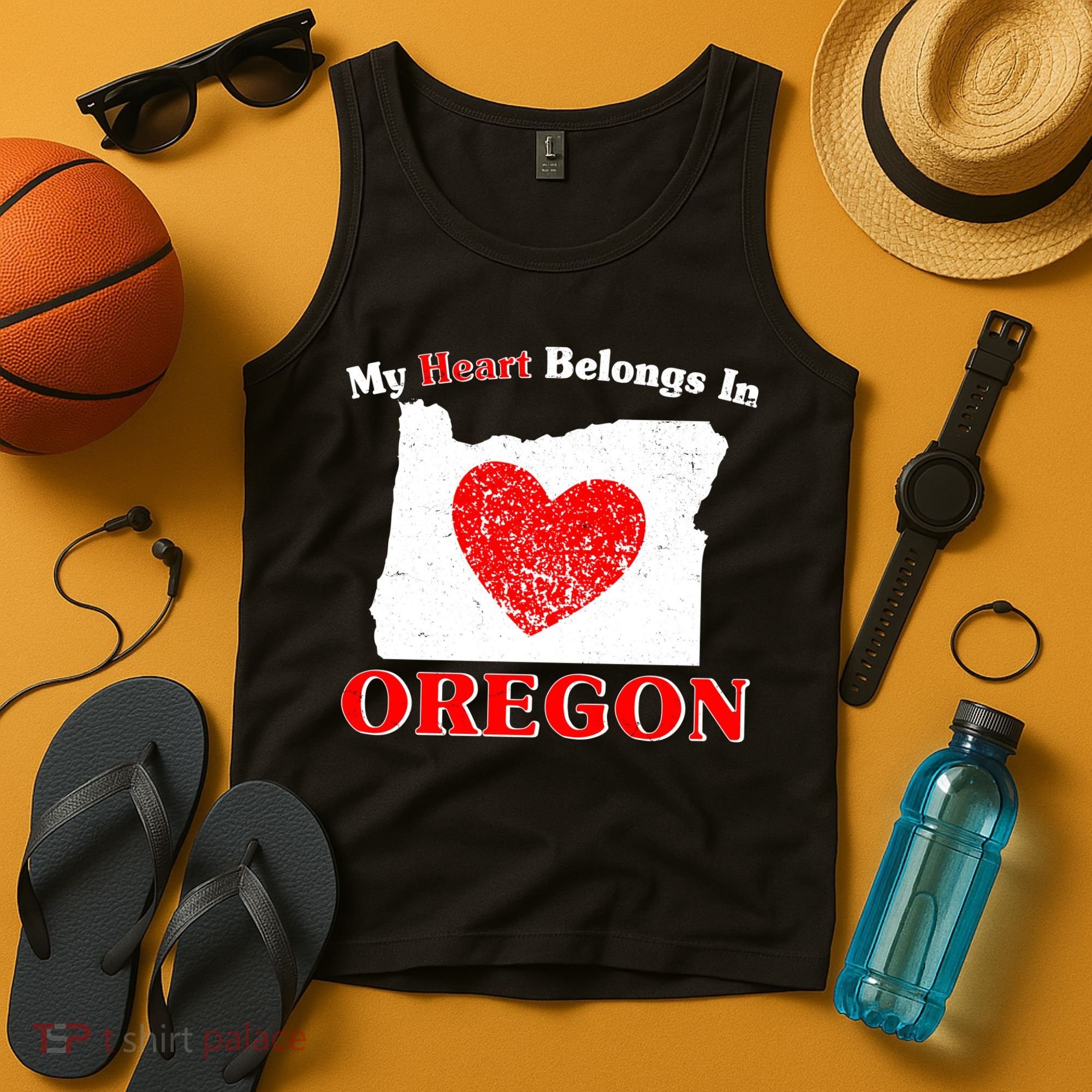 My Heart Belongs In Oregon Tank Top
