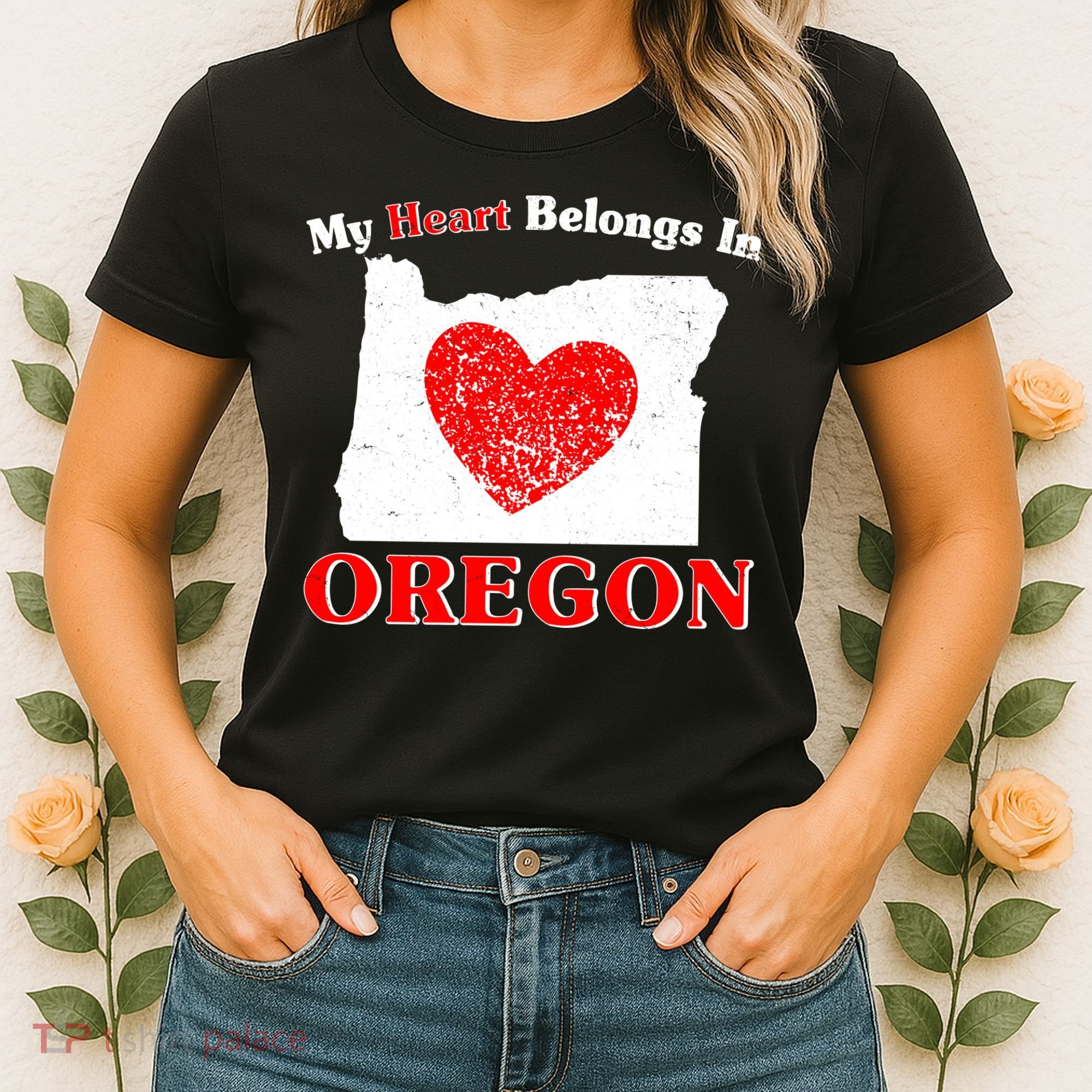 My Heart Belongs In Oregon Women's T-Shirt