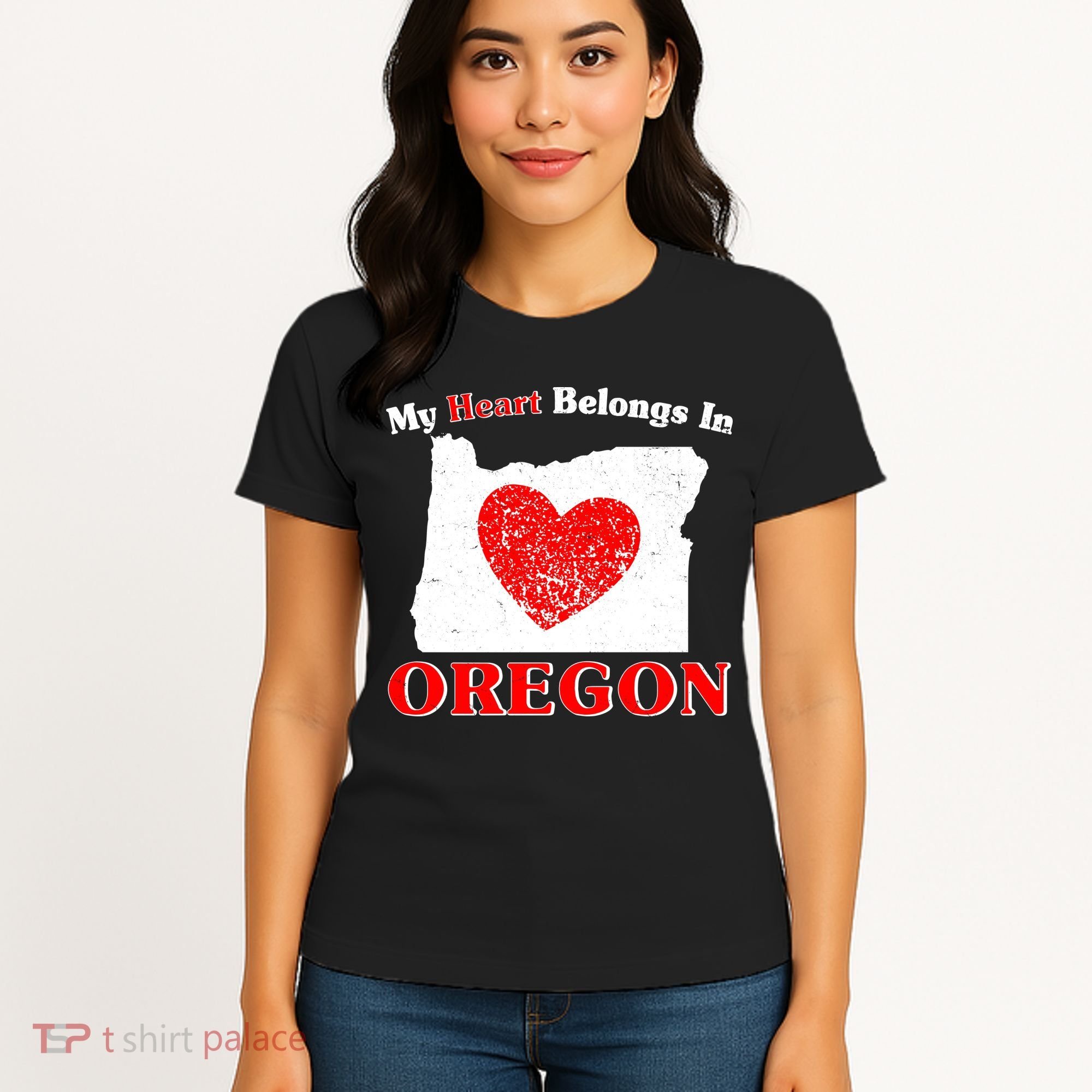 My Heart Belongs In Oregon Women's T-Shirt