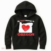 My Heart Belongs In Oregon Kids Hoodie thumb 0
