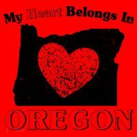 My Heart Belongs In Oregon Santa Hat thumb 1