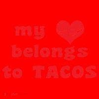 My Heart Belongs To Tacos Valentines Day Santa Hat thumb 1