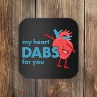 My Heart Dabs For You Coaster thumb 0