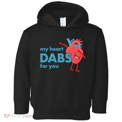 My Heart Dabs For You Toddler Hoodie