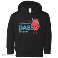My Heart Dabs For You Toddler Hoodie thumb 0