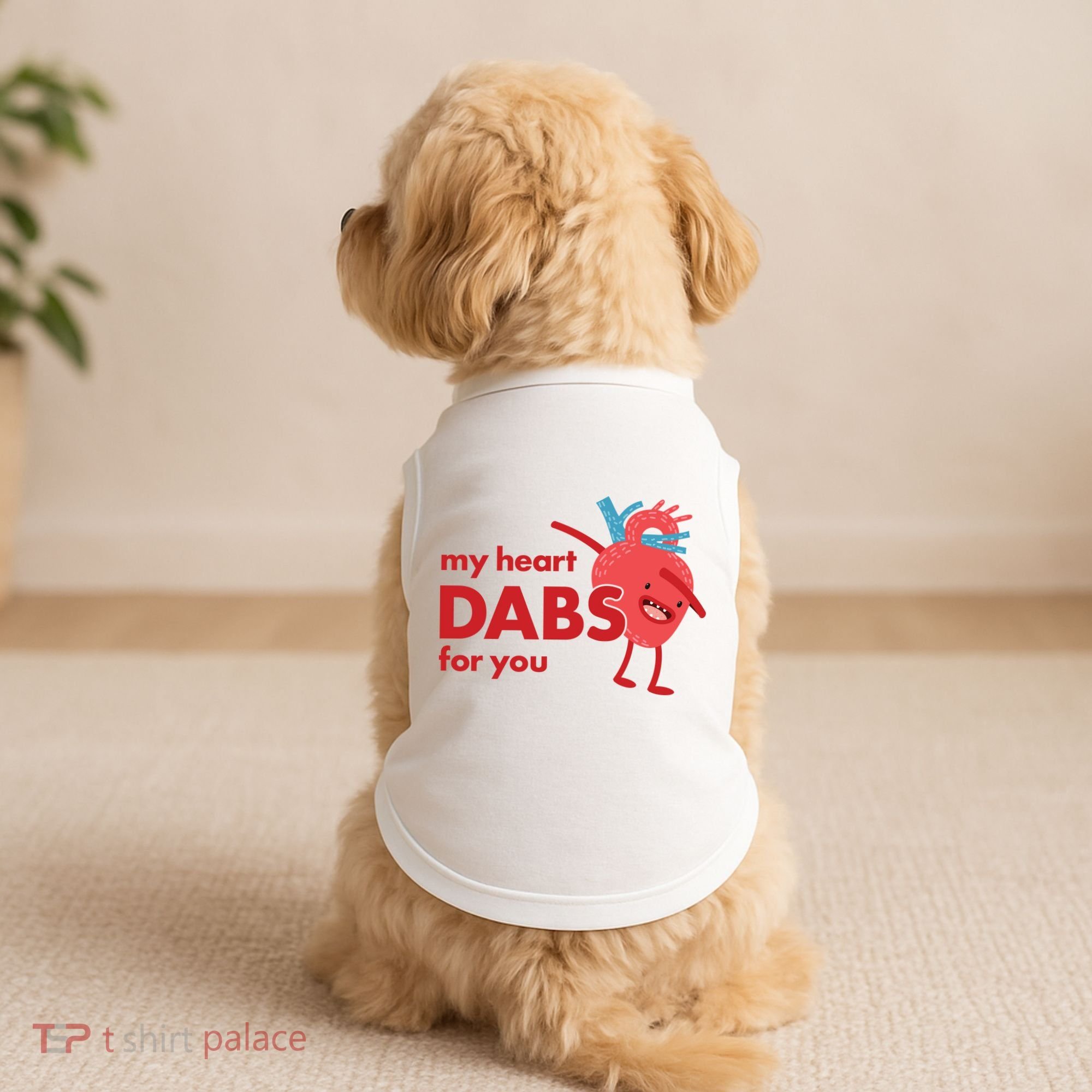 My Heart Dabs For You Doggie Tank
