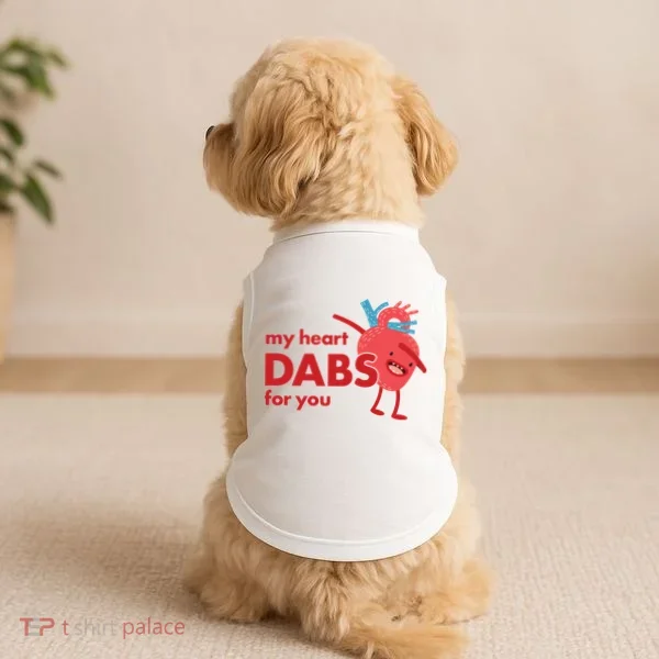 My Heart Dabs For You Doggie Tank