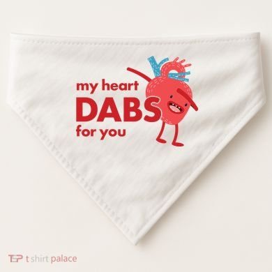 My Heart Dabs For You USA-Made Doggie Bandana