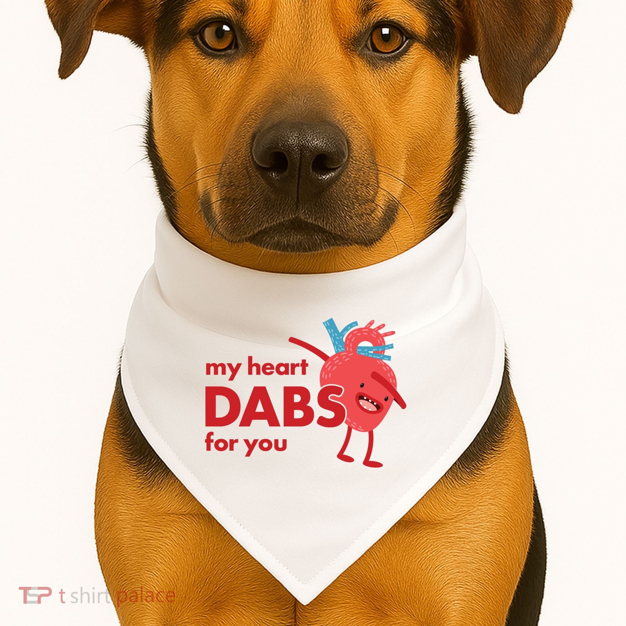 My Heart Dabs For You USA-Made Doggie Bandana