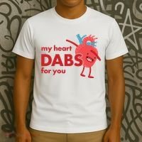 My Heart Dabs For You T-Shirt thumb 3
