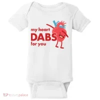 My Heart Dabs For You Baby Bodysuit thumb 0