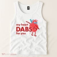 My Heart Dabs For You Tank Top thumb 2