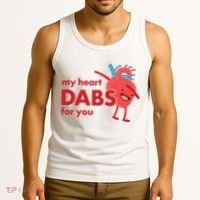 My Heart Dabs For You Tank Top thumb 3