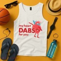 My Heart Dabs For You Tank Top thumb 4