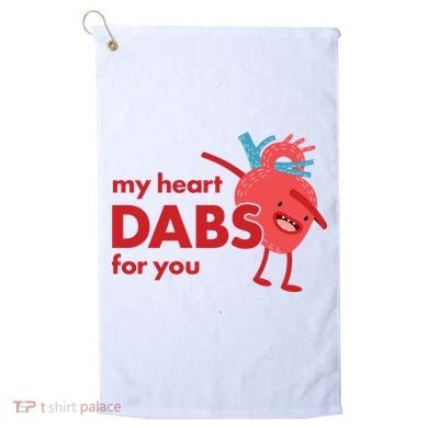 My Heart Dabs For You Golf Towel
