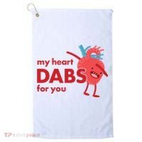 My Heart Dabs For You Golf Towel thumb 0