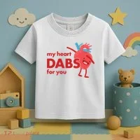 My Heart Dabs For You Toddler T-Shirt thumb 3