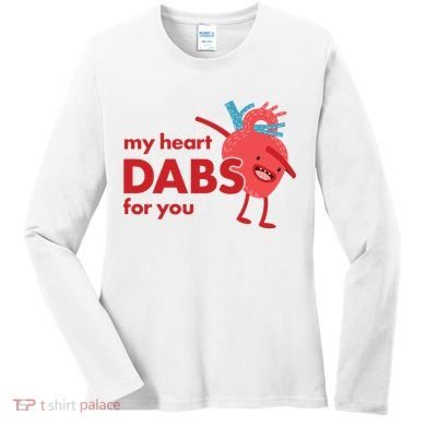 My Heart Dabs For You Women's Long Sleeve Shirt