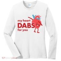 My Heart Dabs For You Women's Long Sleeve Shirt thumb 0
