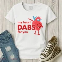 My Heart Dabs For You Women's T-Shirt thumb 3
