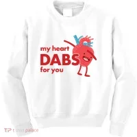 My Heart Dabs For You Kids Sweatshirt thumb 0