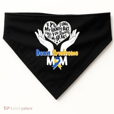 My Heart is Full - Down Syndrome Mom USA-Made Doggie Bandana