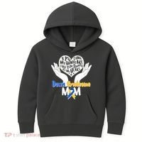 My Heart is Full - Down Syndrome Mom Kids Hoodie thumb 0
