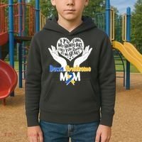 My Heart is Full - Down Syndrome Mom Kids Hoodie thumb 2