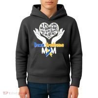 My Heart is Full - Down Syndrome Mom Kids Hoodie thumb 4
