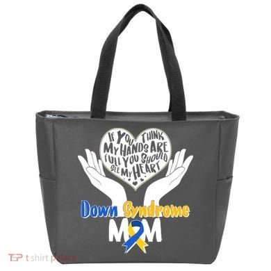 My Heart is Full - Down Syndrome Mom Tote Bag