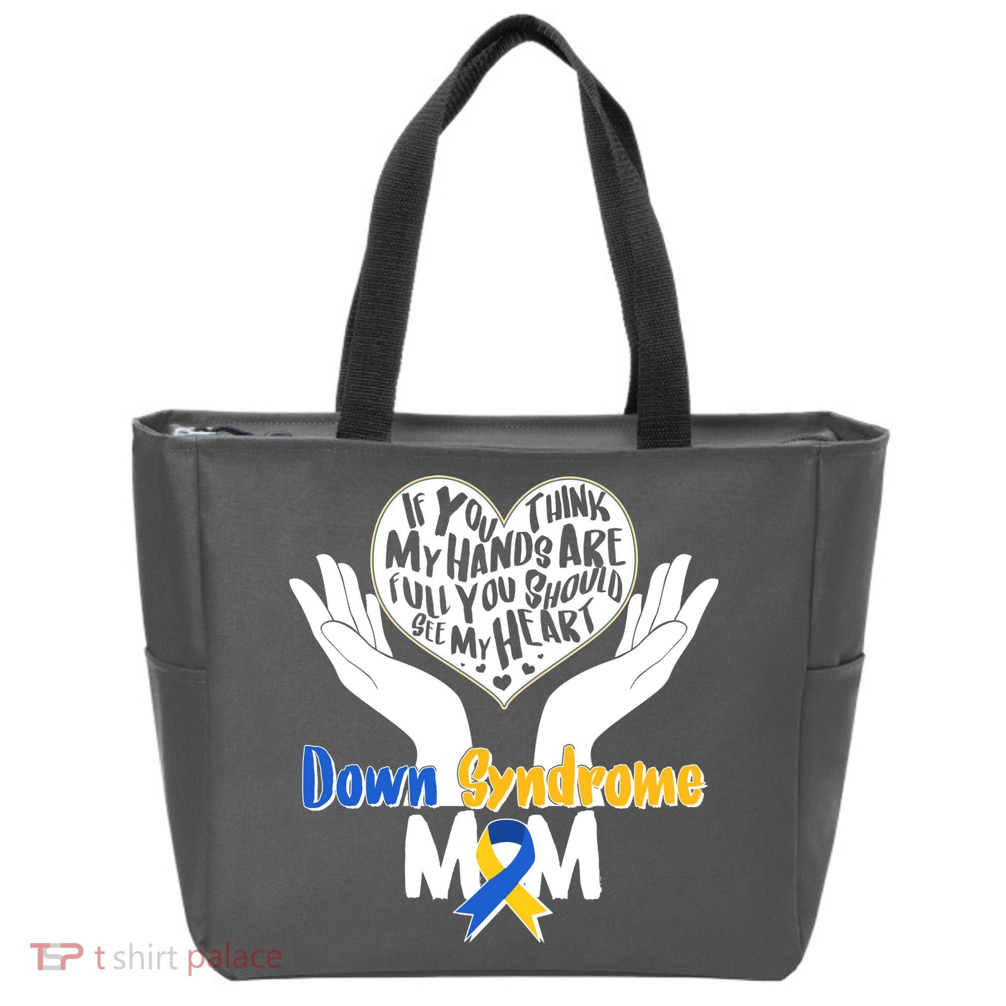 My Heart is Full - Down Syndrome Mom Tote Bag