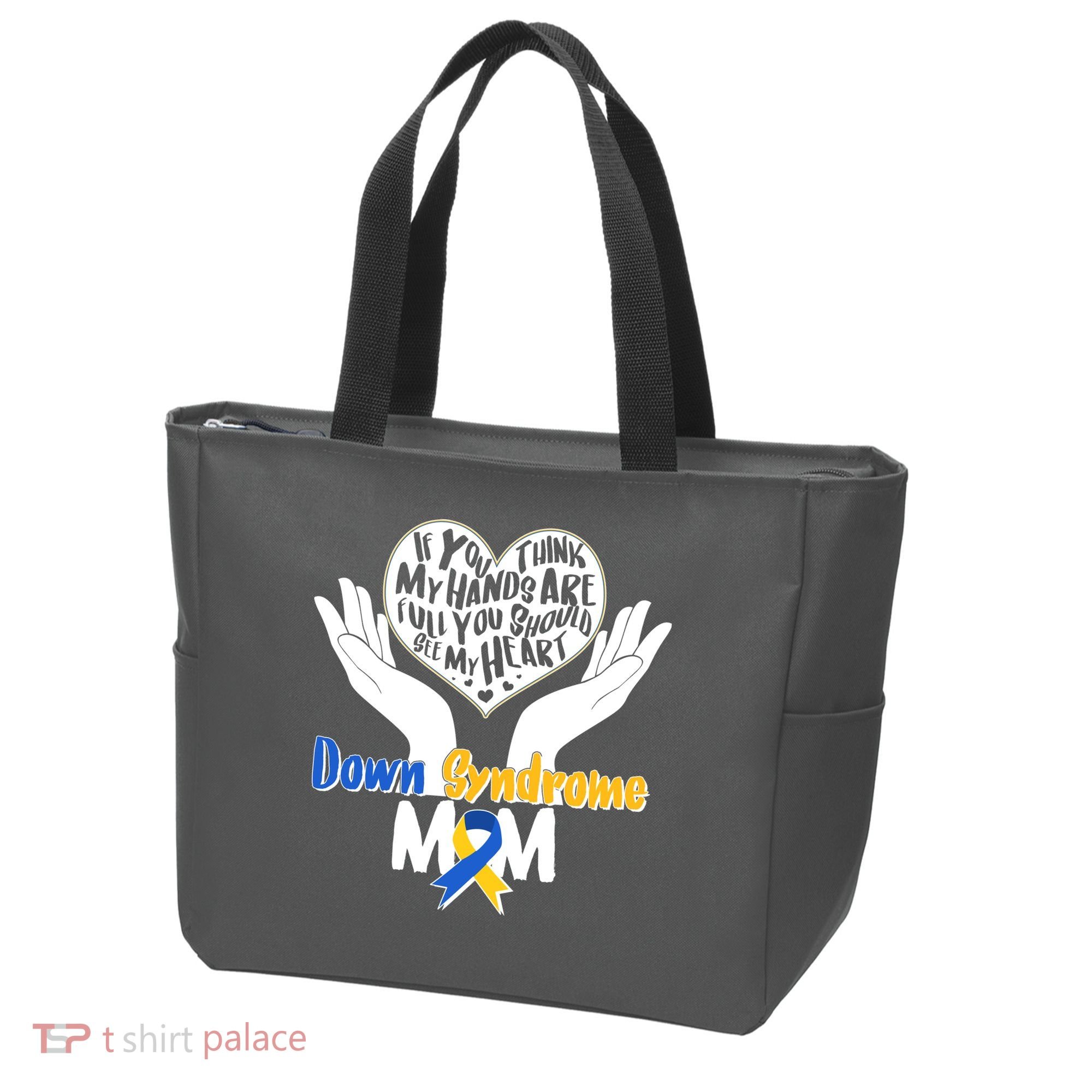 My Heart is Full - Down Syndrome Mom Tote Bag