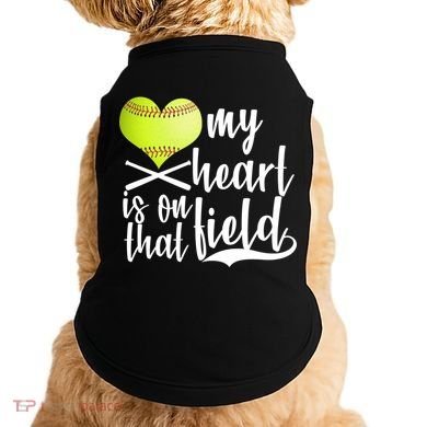 My Heart Is On That Field Baseball Doggie Tank