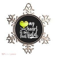 My Heart Is On That Field Baseball Ornament thumb 0