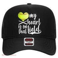 My Heart Is On That Field Baseball Hat thumb 0
