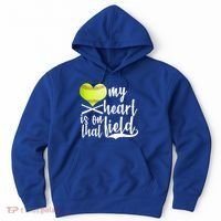 My Heart Is On That Field Baseball Hoodie thumb 0