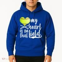 My Heart Is On That Field Baseball Hoodie thumb 2