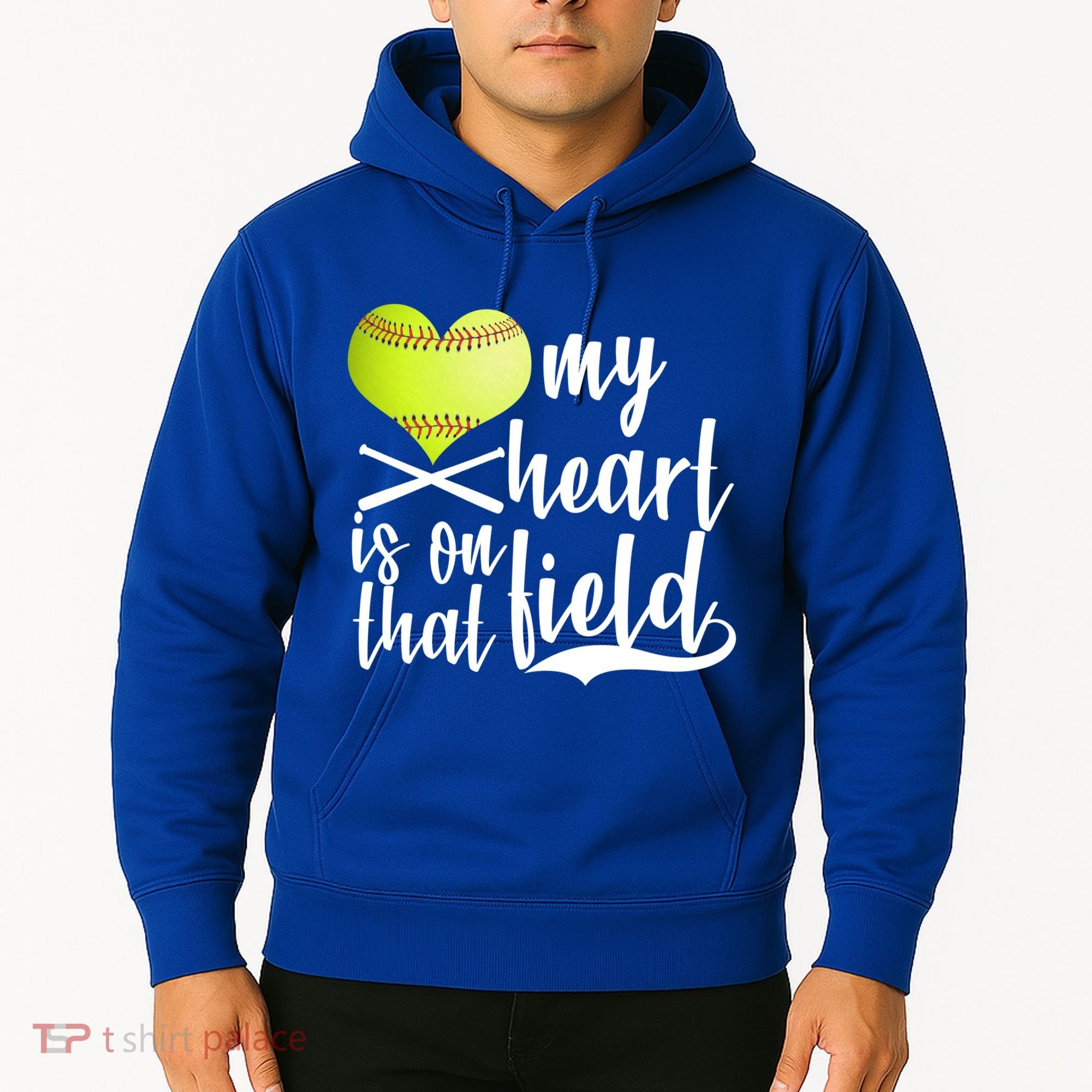 My Heart Is On That Field Baseball Hoodie