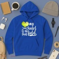 My Heart Is On That Field Baseball Hoodie thumb 3