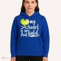 My Heart Is On That Field Baseball Hoodie thumb 5