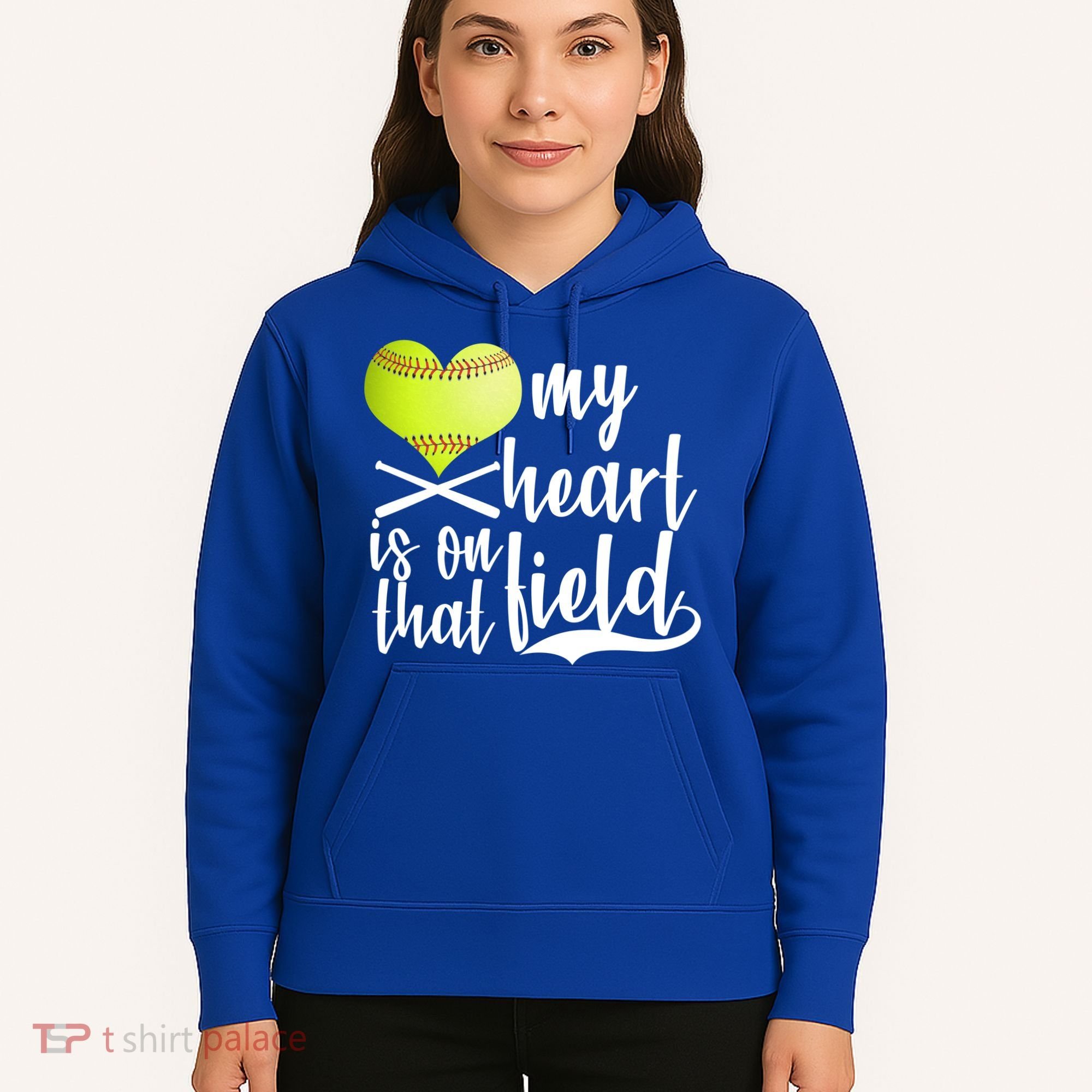 My Heart Is On That Field Baseball Hoodie