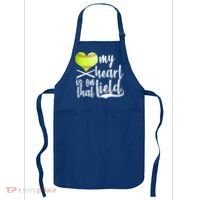 My Heart Is On That Field Baseball Apron thumb 0
