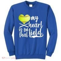 My Heart Is On That Field Baseball Sweatshirt thumb 0