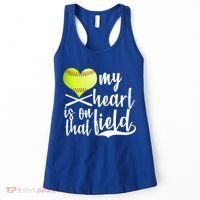 My Heart Is On That Field Baseball Women's Tank Top thumb 0