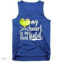 My Heart Is On That Field Baseball Tank Top thumb 0
