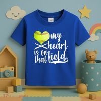 My Heart Is On That Field Baseball Toddler T-Shirt thumb 3