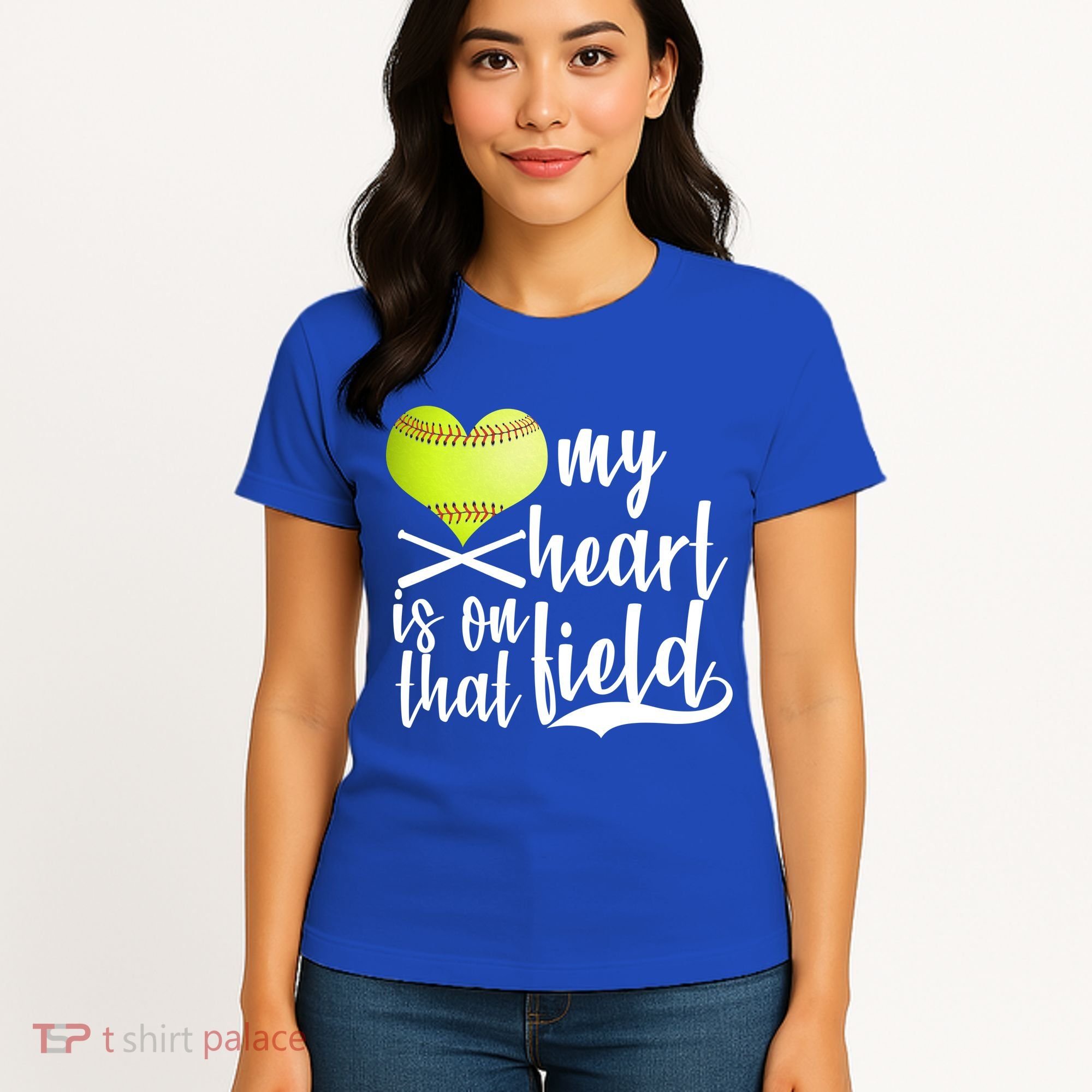 My Heart Is On That Field Baseball Women's T-Shirt