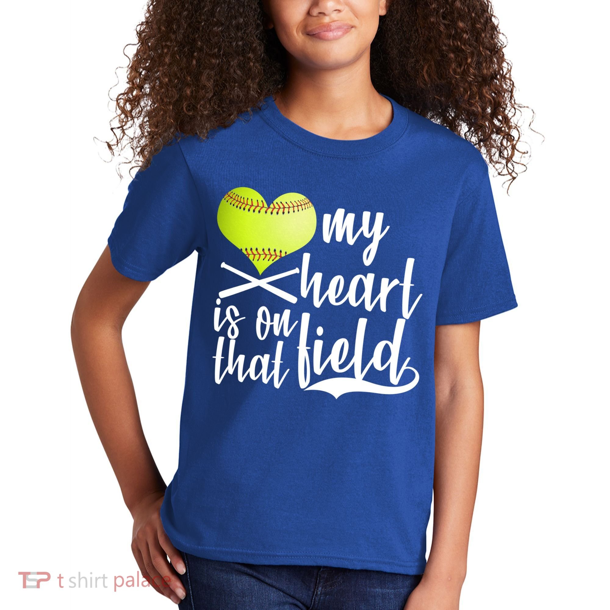 My Heart Is On That Field Baseball Kids T-Shirt